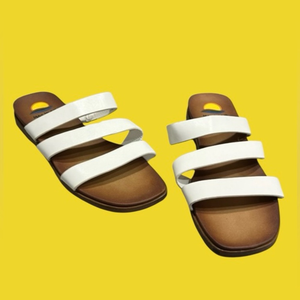 🏝️ MAUI ISLAND! “KONA” SANDAL SLIDE! 3 STRAP! EASY SLIP ON! GREAT CONDITION! 🏝️